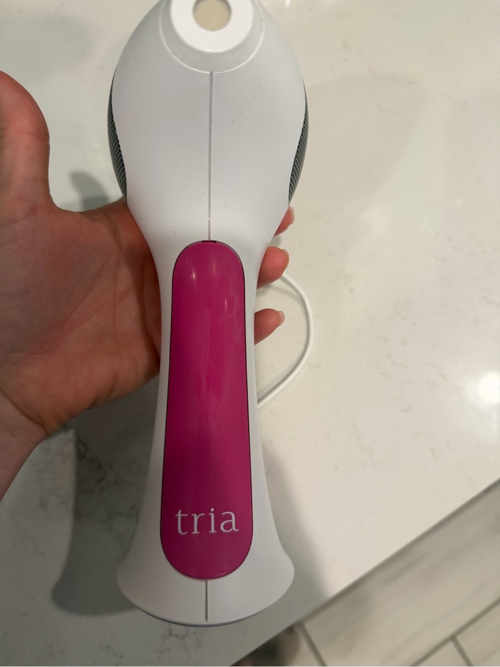 Tria Pink & White Handheld Laser Hair Removal Device